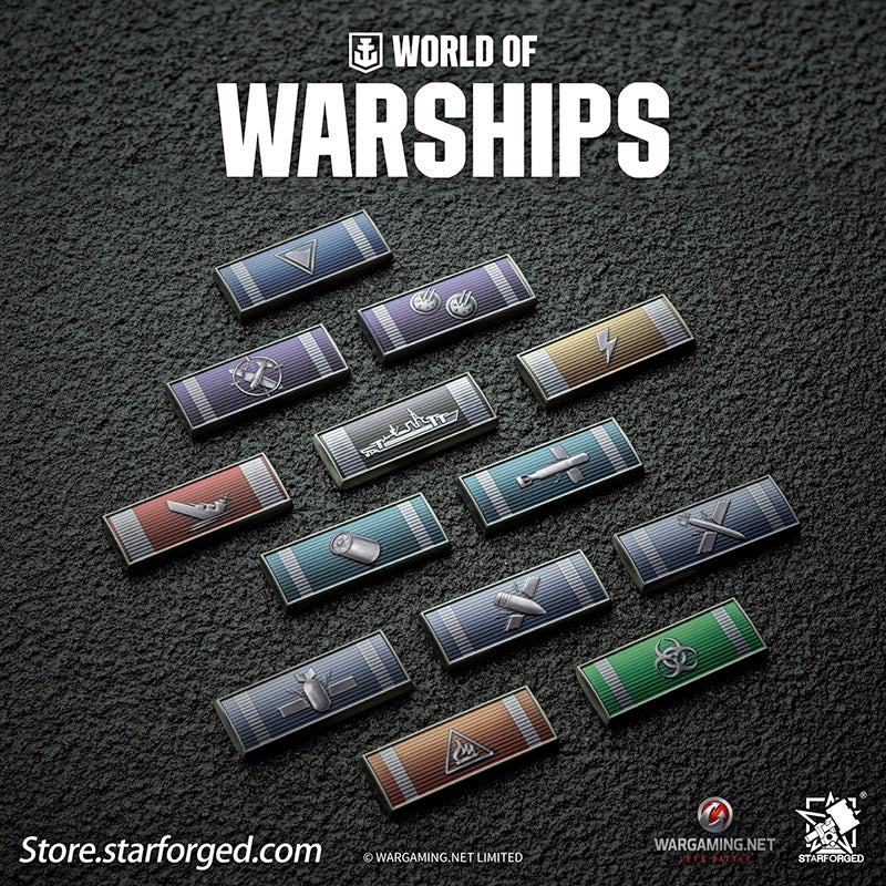 (STARFORGED) World of Warships Commendation Ribbon Game Damage Tokens Fridge Magnets & Pin Brooch -  Rocket Hit-1754140753-hCxyq.jpg