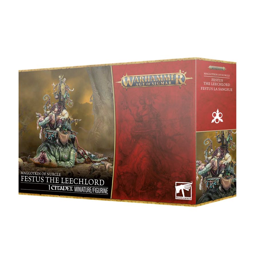 (NEW RELEASE 17 JAN 26) WARHAMMER AOS MAGGOTKIN OF NURGLE: FESTUS THE LEECHLORD