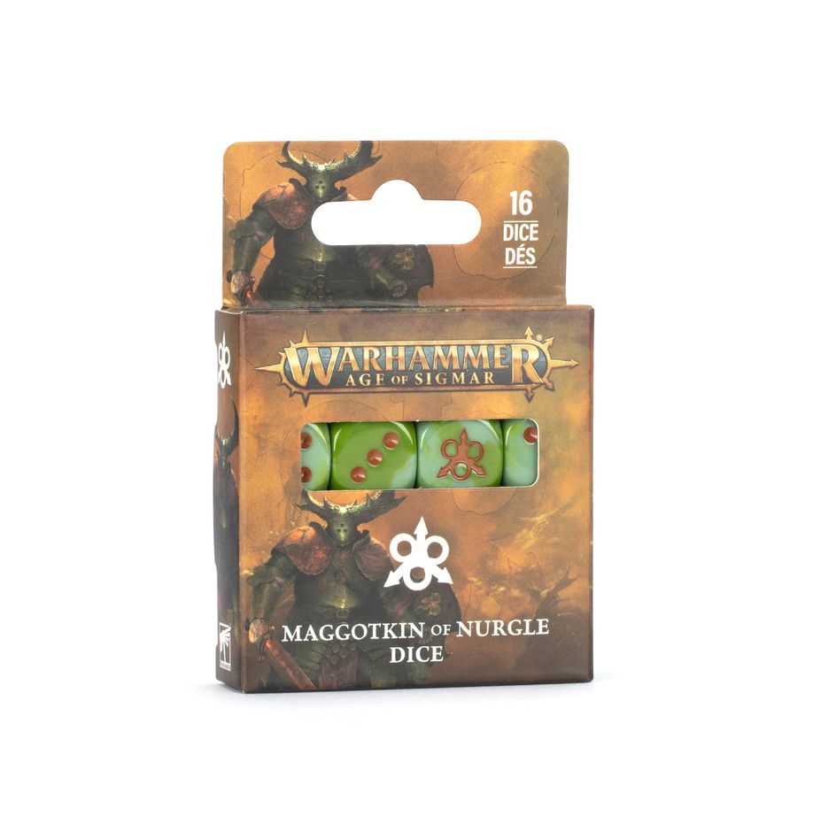 (NEW RELEASE 17 JAN 26) WARHAMMER AOS: MAGGOTKIN OF NURGLE DICE